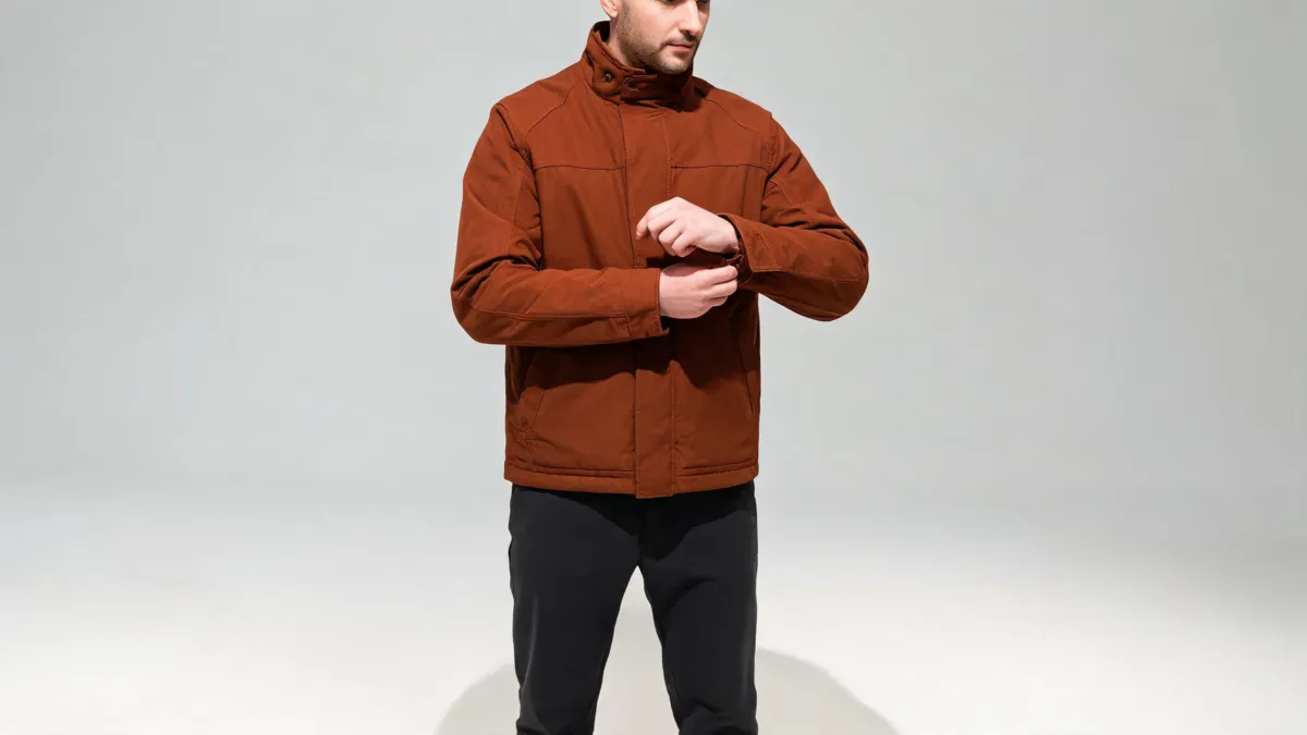 Magic Hour AI clothes changer alternative quality review showing jacket cuff, collar, seams, hands, and natural studio shadows